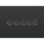 Final - FUSION-G Triple Hybrid Material Eartips Ultra-High-Density Foam (Black) (5 size)