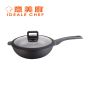意美廚 - Dazzle 30CM鋼化鑄鋁易潔單柄炒鑊(IC17030W)