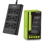 Imazing - IM3U6K-C 防雷拖板 - 6 插位 + 3 USB / + 1 Type C PD 20W輸出