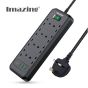 Imazing - IM3U8K-C 防雷拖板 - 8 插位 + 3 USB / + 1 Type C PD 65W輸出 IM3U8K_C_BK