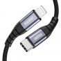 Choetech - MFi USB-C to Lightning 充電線 3米 (黑色)