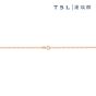 TSL|謝瑞麟 - 14K玫瑰色黃金頸鍊 K6484 (40cm/45cm)