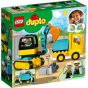 LEGO®DUPLO®10931 卡車和履帶式挖掘機 (挖掘機,幼兒玩具,學前玩具,學習玩具,角色扮演,易拼砌,安全,易清潔,玩具,積木,禮物)