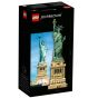 LEGO®Architecture 21042 Statue of Liberty (美國,建築玩具,城市建築,休閑玩具,模型,展示,積木,擺飾,玩具,禮物)