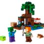 LEGO®Minecraft®21240 沼澤冒險(當個創世神,遊戲玩具,創造力,想象力,益智玩具,我的世界,積木,解決問題能力,玩具,禮物)