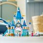 LEGO®Disney 43206 Cinderella 和 Prince Charming 的城堡 (迪士尼,城堡玩具,公主玩具,女孩玩具,角色扮演,玩具,禮物)