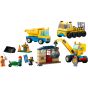 LEGO® - City 60391 Construction Trucks and Wrecking Ball Crane (玩具車,兒童積木,兒童玩具,玩具,積木,禮物)