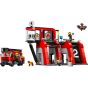 LEGO® - City 60414 消防局和消防車 (玩具,玩具車,消防救援玩具,交通工具,角色扮演玩具,兒童玩具,益智玩具,禮物)