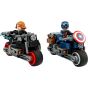 LEGO®Marvel Super Heroes 76260 Black Widow & Captain America Motorcycles(漫威玩具,兒童積木,美國隊長,角色扮演,玩具,禮物)