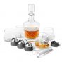 Final Touch - 威士忌水晶酒杯及醒酒器套裝(4隻杯連不鏽鋼冰球) LFG32115