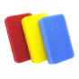 diseno - 防刮矽膠中式鑊鏟 - 紅色和矽膠廚房清潔海綿(3件裝)套裝