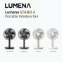 Lumena - Stand 4 搖頭無線座檯風扇 (多種顏色)