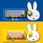 miffy - 無線鍵盤滑鼠套裝 MPC-001 (藍色 / 黃色) MIF03_all