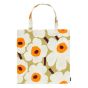 (預售) Marimekko - Pieni Unikko 手提袋 (淺褐 &橙色) CR-MMK-TOTPIEUNKDBO