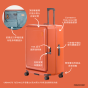MONOCOZZI - 118公升 32英寸 可擴展 4輪 TSA鎖定翻蓋式行李箱 (4款顏色)
