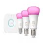Philips - Hue 氛圍藍牙燈泡入門套件 11W A60 E27 (彩光)
  P-929002468816