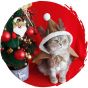 毛孩物語 - 啡色聖誕鹿寵物衣服可愛貓咪披風斗篷 (大碼)