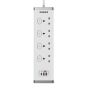 Philips - CHP8443WB 四位獨立雙斷路開關快充USB安全插座 PHILIPS_CHP8443WB