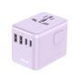 2theMax - PT88C USB-C 4-Port Travel Power Adaptor (Black/Purple)
