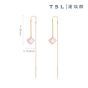 TSL|謝瑞麟 - 18K玫瑰色黃金鑲粉紅貝母耳環 S7368