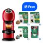 NESCAFÉ Dolce Gusto - Genio S Plus 咖啡機 - 瑰紅 (送星巴克咖啡膠囊9盒及星巴克掛耳式滴漏咖啡2盒 (總值: $744.1) SF-SB_4891118024486