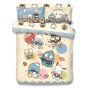 Uji Bedding - 1000針絲般綿卡通床品套裝 - Hapidanbui (多款尺寸) SSS-HV2501-MO