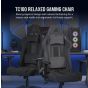 Corsair TC100 RELAXED 柔軟織物 辦公椅 / 電競椅  - 灰色和黑色 (COGCTC100-FABRIC) [無安裝/預計送貨時間7-14工作日]