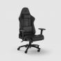 Corsair TC100 RELAXED 絨面人造革 辦公椅 / 電競椅 - 黑色 (COGCTC100-LEATH-BLK) [無安裝/預計送貨時間7-14工作日]]