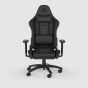 Corsair TC100 RELAXED 絨面人造革 辦公椅 / 電競椅 - 黑色 (COGCTC100-LEATH-BLK) [無安裝/預計送貨時間7-14工作日]]