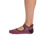 Toesox - Ultra Fine Knit Bellarina Full Toe Love Hard 防滑五趾襪 棗紅色 - 細碼 (最低購買數量: 2件)