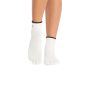 Toesox - Grip Full Toe Melody Ivory 防滑五趾襪 櫻桃象牙白色 - 細碼 (最低購買數量: 2件)