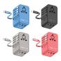 Momax - 1-World+ 70W GaN 伸縮充電線旅行插座 (黑色/灰色/藍色/紅色) UA18UK UA18UK_MO
