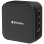 Verbatim - 4 Port 150W PD & QC 3.0 GaN充電器 (附AC電源線+直立底座) [66910]