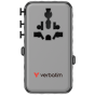 Verbatim Charge 'n' Travel Diamond 70W 通用旅行轉插連兩條可伸縮USB-C充電線