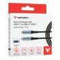 Verbatim - 120cm USB4 40Gbps 240W USB-C 至 USB-C 充電傳輸線附 LED 顯示屏 (SCC4-CCD240)