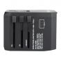 Verbatim - 5 Ports 旅行充電器[4 x USB+1 x Type-C] - 黑色