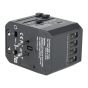 Verbatim - 5 Ports 旅行充電器[4 x USB+1 x Type-C] - 黑色