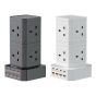 Verbatim - 8 個 AC 插座 + 8 埠 100W PD & QC 3.0 電源拖板 [黑色/白色] VERBA_8AC_100W_ALL