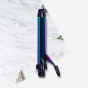 A80 PARIS - 捲髮器手柄 + 彩虹鈦金屬捲髮棒組合連夾片 - 25mm