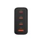 Vinnic GaNGAPURNA 100W PD QC GaN Travel Charger GA100WTRG1-BK