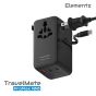 Elementz - TravelMate ProFlex 100W Travel Adapter PT-W100H
