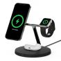 Belkin BOOST CHARGE  PRO MagSafe 3 合 1 無線充電器 - 黑色/白色 (Belkin-WIZ009MY) (預計送貨時間:7-10日)