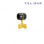 TSL|謝瑞麟 - 999足金鑲黑色陶瓷串飾 XJ849