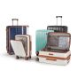 YASHI - OMI拉鍊前開蓋行李箱套裝 (20+28") (4色可選)