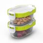ZOKU - Neat Stack 可嵌式食物盒飯盒套裝 (4件裝) - 微波爐可用