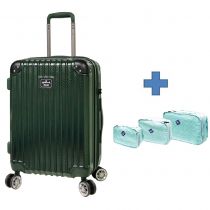 [送收納袋套裝] HALLMARK DESIGN COLLECTION PC CASE 4輪行李箱 (綠色)(HM850T) HM850TGN-ALL