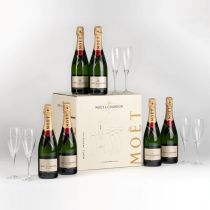 Moet & Chandon Brut Imperial 派對禮盒 750ml (6 支 + 6 隻杯)