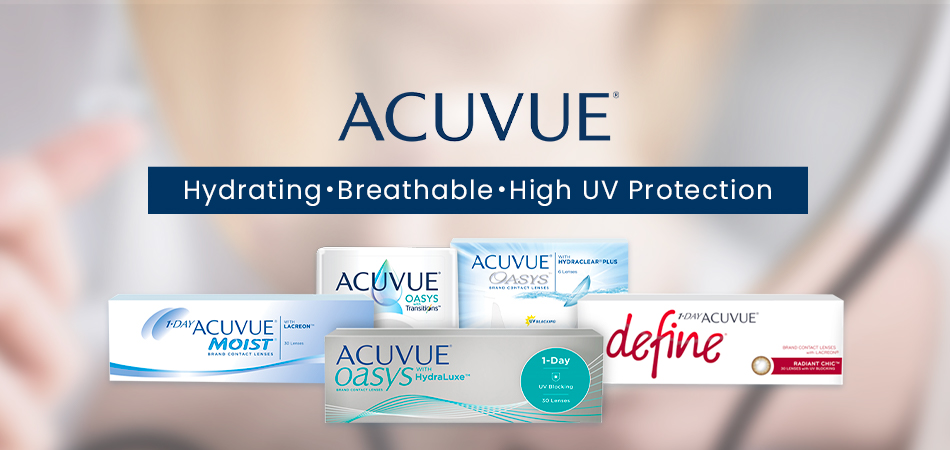 Never worry about dry or tired eyes!Opt for hydrating contact lenses with UV protection