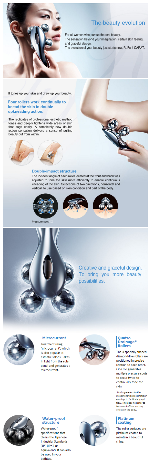 ST-58 ReFa 4 Carat美顔ローラー RF-FC1932B ①【特典付き】新品未使用