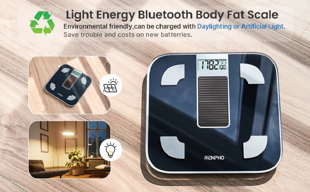 Renpho Elis Solar Smart Body Scale review: No batteries needed